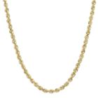 Infinite Gold&trade; 14k Yellow Gold 30 Glitter Hollow Rope Chain