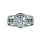Modern Bride Signature Womens 1 Ct. T.w. Genuine Diamond White Engagement Ring