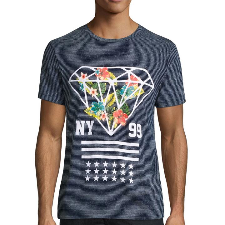 Urban Nation Short-sleeve Stripe Diamond Tee