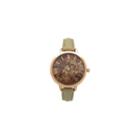 Olivia Pratt Southern Hemisphere Map Womens White Strap Watch-a917470cream