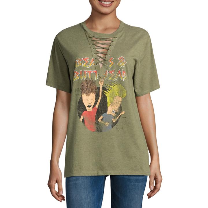 Beavis And Butthead Graphic T-shirt- Juniors