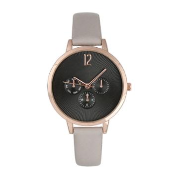 Mixit Womens Gray Strap Watch-pt5972rggy