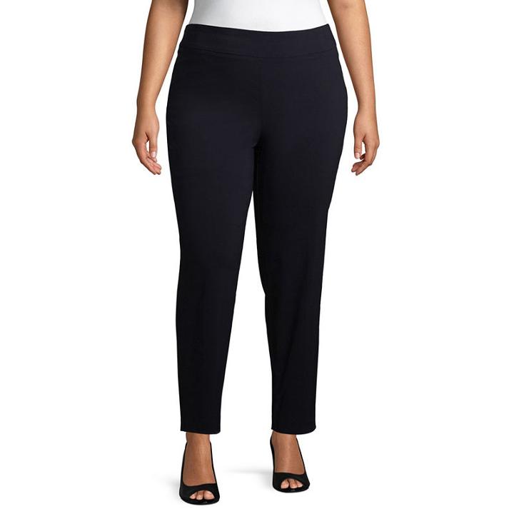 Worthington Pull On Ankle Pant - Plus