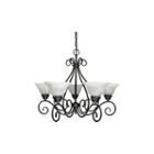 Filament Design 5-light Textured Black Chandelier