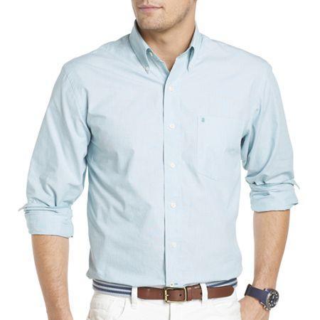 Izod Long-sleeve End-on-end Woven Shirt