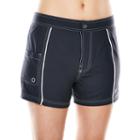 Free Country Woven Stretch Swim Shorts