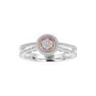 Diamond Blossom Womens 1/10 Ct. T.w. White Diamond Cluster Ring