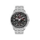 Citizen Eco-drive Mens Silver Tone Skyhawk A-t Bracelet Watch Jy8050-51e