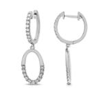 1/2 Ct. T.w. Genuine White Diamond 14k Gold Drop Earrings