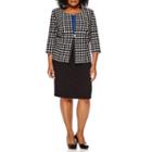 Danny & Nicole 3/4-sleeve Houndstooth Jacket Dress - Plus