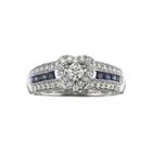 I Said Yes&trade; 3/8 Ct. T.w. Certified Diamond & Sapphire Ring