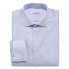 Collection By Michael Strahan Wrinkle Free Cotton Stretch Big And Tall Long Sleeve Woven Grid Dress Shirt
