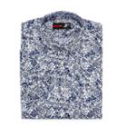 Jf J.ferrar Stretch Short Sleeve Broadcloth Pattern Dress Shirt - Slim