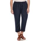 Stylus&trade; Straight-leg Linen Pants - Plus