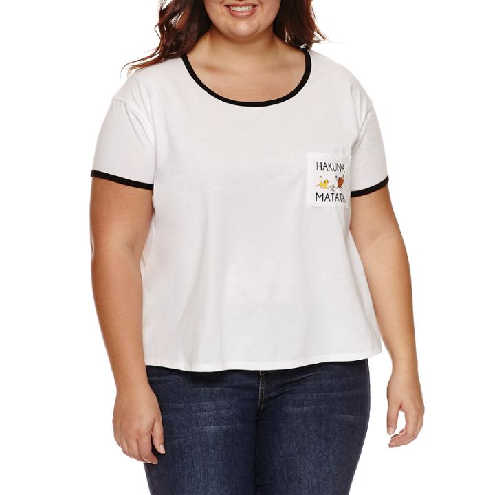 Short Sleeve Scoop Neck The Lion King Graphic T-shirt