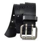 Dickies Double Prong Black Leather Belt