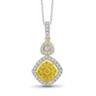 Womens 1/2 Ct. T.w. Yellow Diamond Pendant Necklace