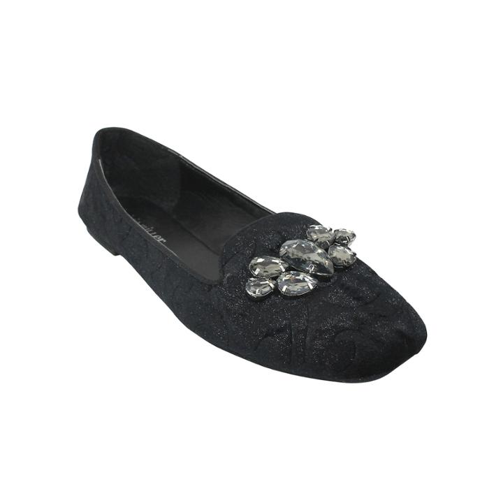 Embellished Smoking Flats