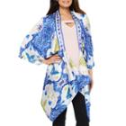 Bold Elements 3/4 Sleeve Satin Blouse