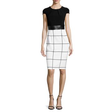 Tiana B. Short-sleeve Shift Dress - Tall