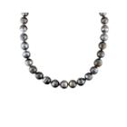 9-12mm Genuine Black Tahitian Pearl Necklace