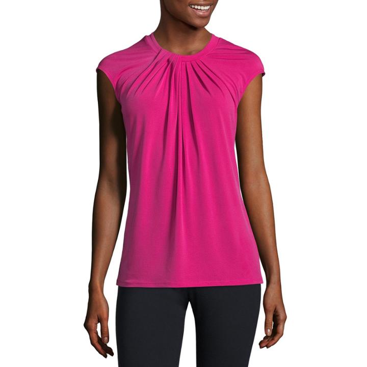 Liz Claiborne Sleeveless Knit Blouse-talls