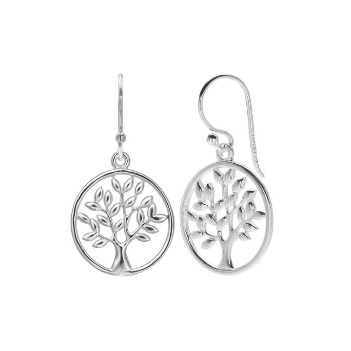 Sterling Silver Family Tree Earrings