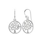 Sterling Silver Family Tree Earrings