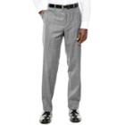 Collection By Michael Strahan Gray Windowpane Suit Pants - Classic Fit