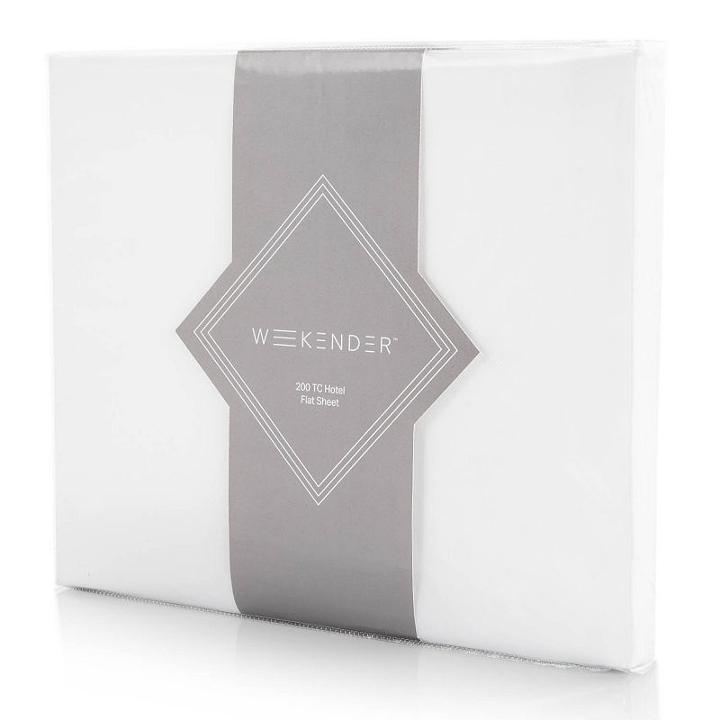 Weekender 200 Thread Count Hotel Flat Sheet