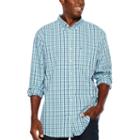 Izod Tall Slim Premium Essential Woven Plaid Long Sleeve Plaid