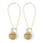 Monet Swirl Gold-tone Wire Earrings