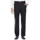 Steve Harvey Black Herringbone Pleated Suit Pants