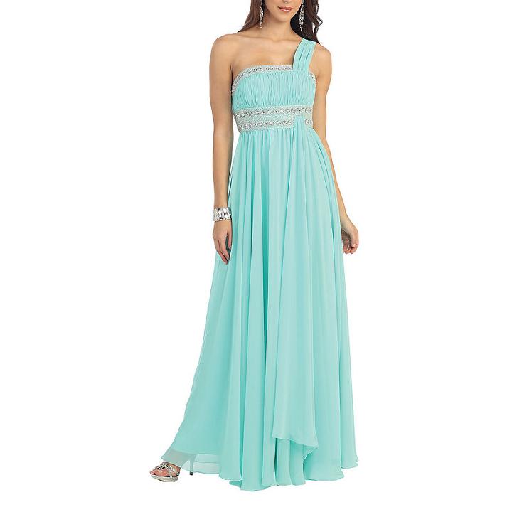 Semi Formal One Shoulder Bridesmaids Dress