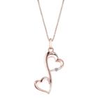 Love Grows&trade; Diamond-accent Double Heart Pendant Necklace