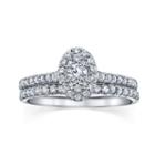 Sirena Womens 5/8 Ct. T.w. Genuine Round White Diamond 14k Gold Engagement Ring