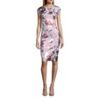 Cap Foil Scuba Dress