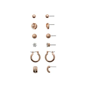 Sensitive Ears 6 Pair Brass Earring Sets