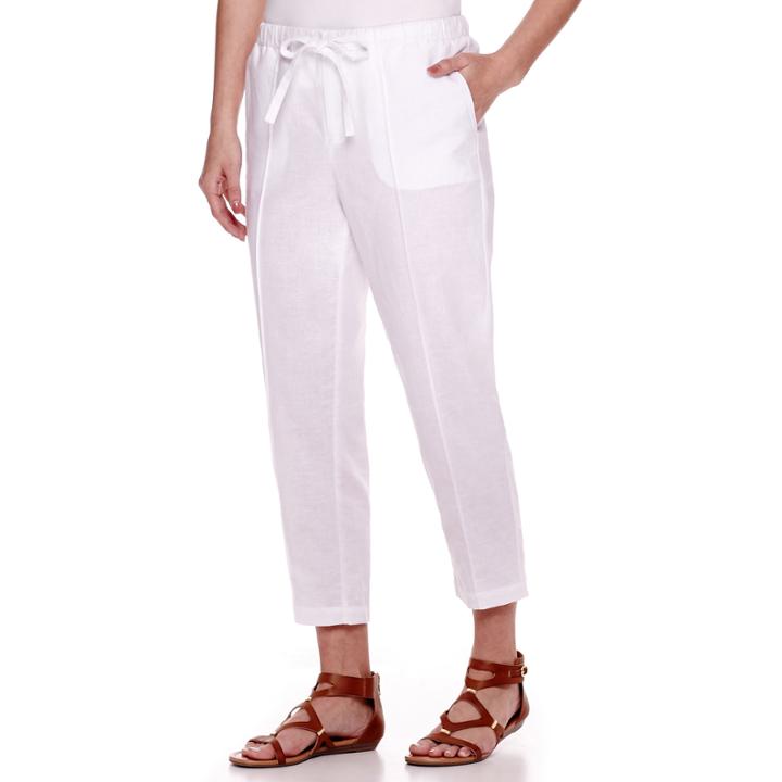Liz Claiborne Wide-leg Linen-blend Pants - Petite