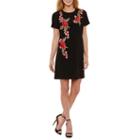 R & K Originals Short Sleeve Floral Shift Dress-petites