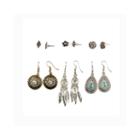 Arizona 6-pr. Flower Disc Teardrop Earring Set
