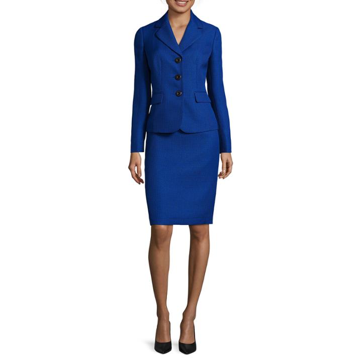Le Suit 2-pc. Tweed Skirt Suit