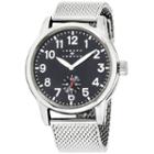 Joseph Abboud Mens Silver Tone Strap Watch-ja3193s648-041