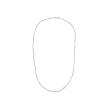 Silver Reflections&trade; 24 Singapore Chain Necklace