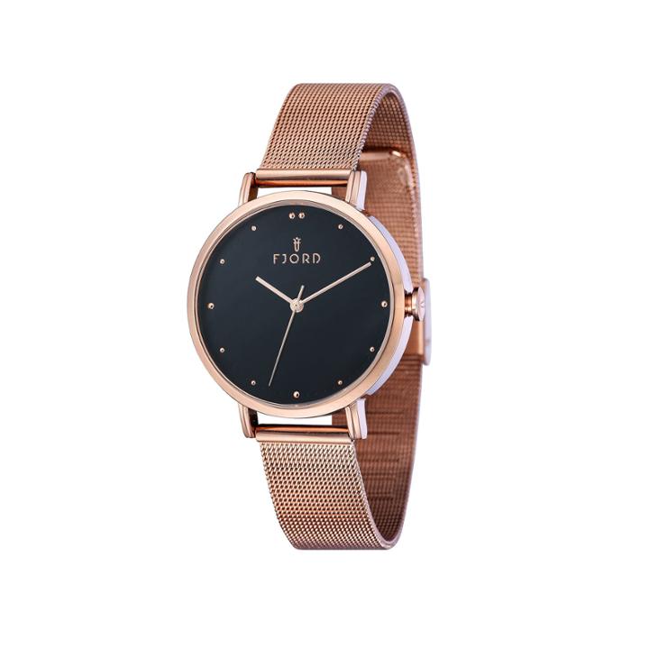 Fjord Womens Gold Tone Strap Watch-fj-6019-55