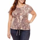 Project Runway Lace Up Front T-shirt - Plus