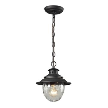 Searsport 1-light Outdoor Pendant In Weathered Charcoal