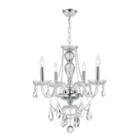 Provence Collection 4 Light Clear Crystal Chandelier