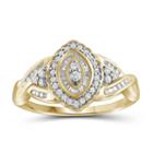 1/2 Ct. T.w. Diamond 10k Yellow Gold Marquise Ring