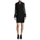 Libby Edelman Long Sleeve Lace Dress